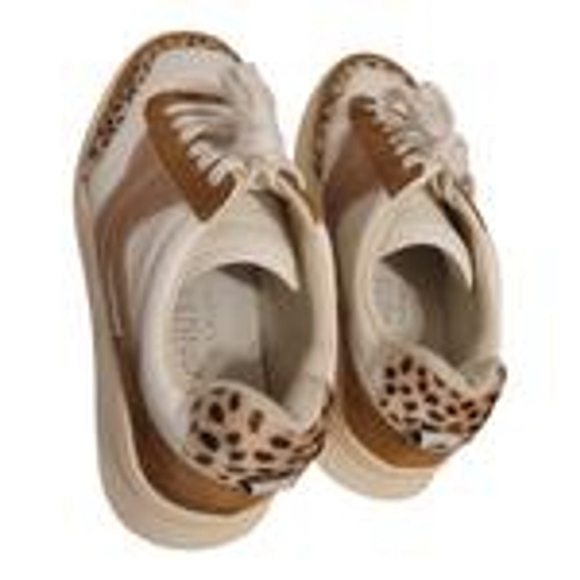 Coconuts by Matisse Skye Tan and brown sneakers with suede and cheetah print SZ - Picture 1 of 6
